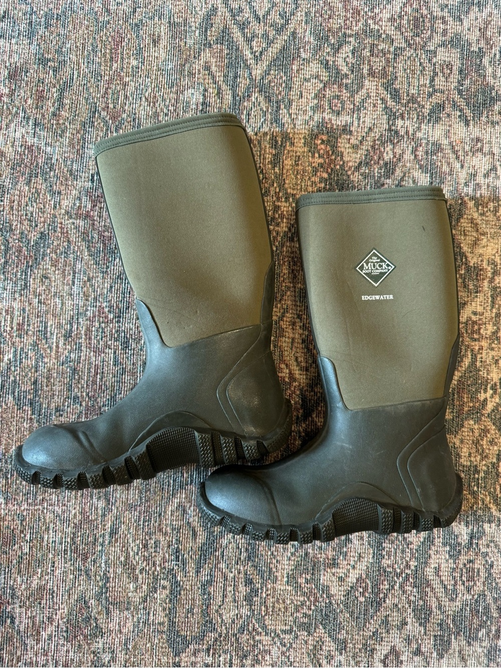 Muck Edgewater green work barn boots